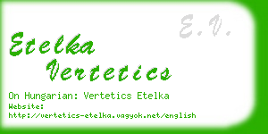 etelka vertetics business card